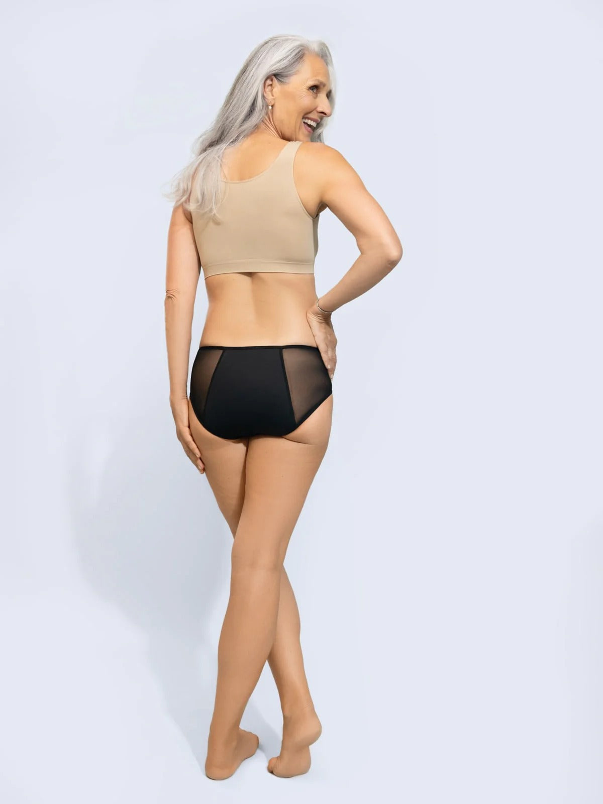 High-waist incontinence underwear