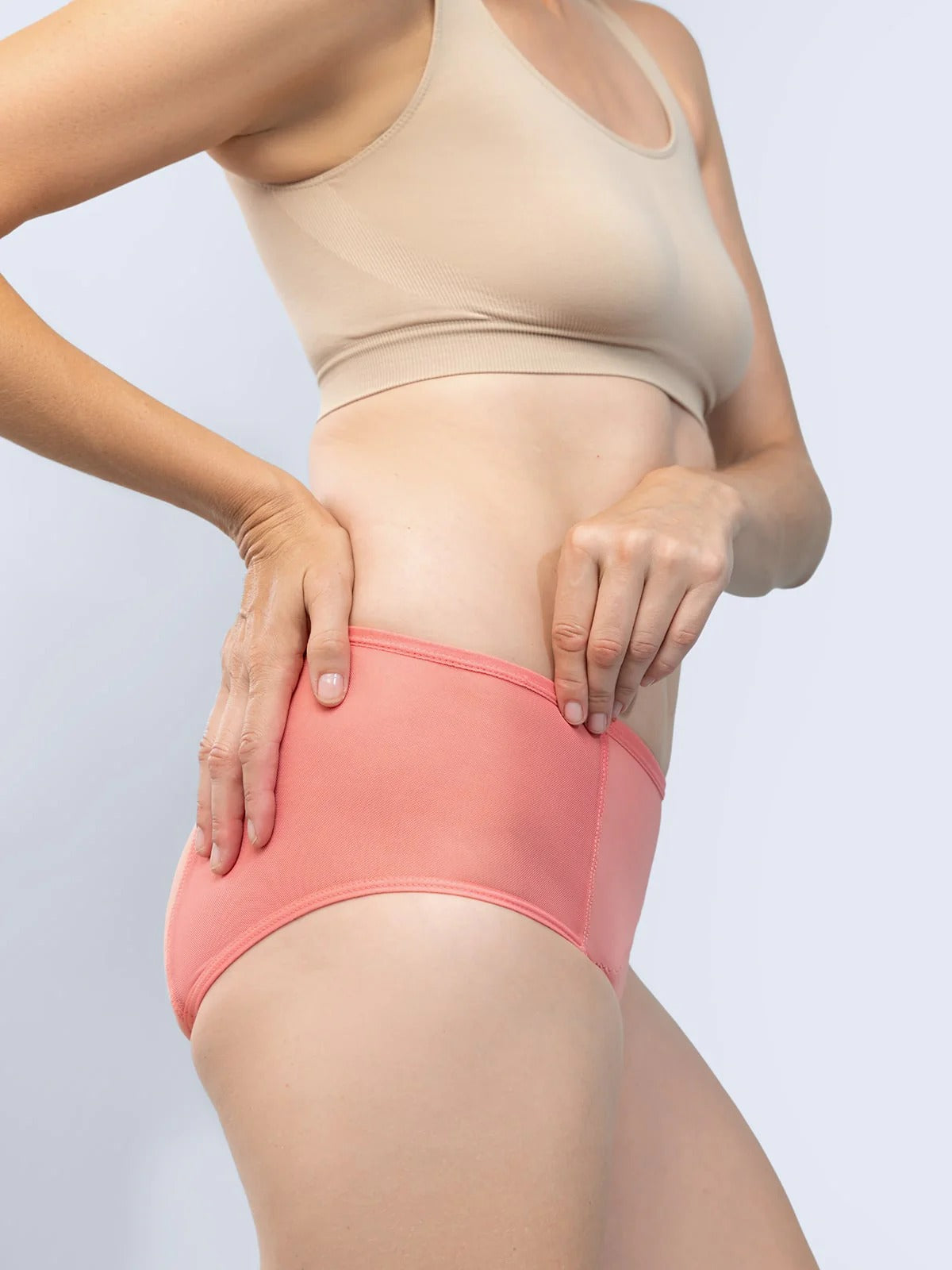 High-waist incontinence underwear